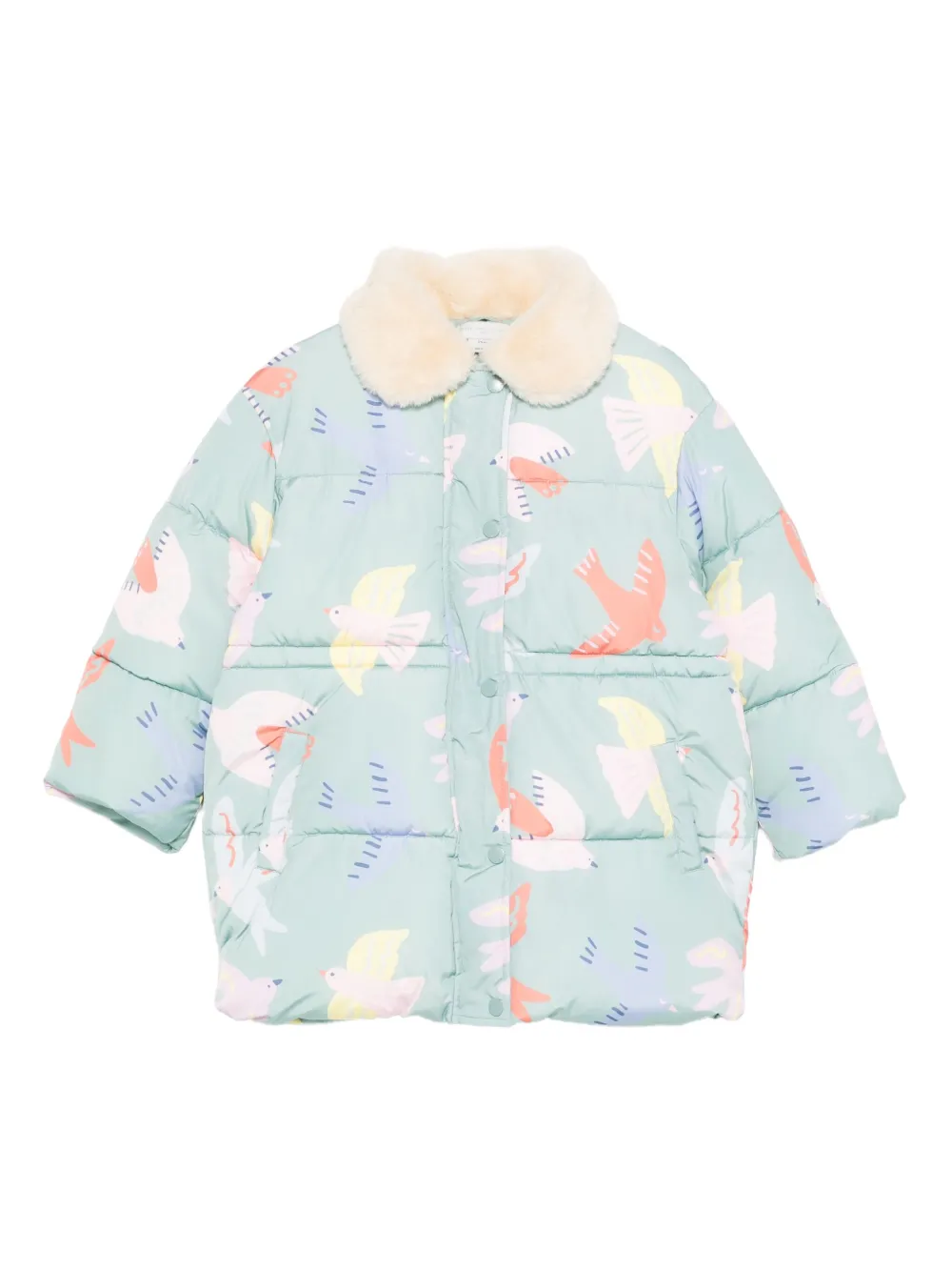 Stella McCartney Kids trimmed-collar jacket | Blue | Image 1