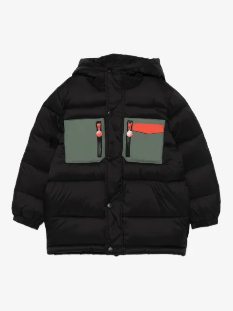 Stella McCartney Kids hooded panelled padded jacket