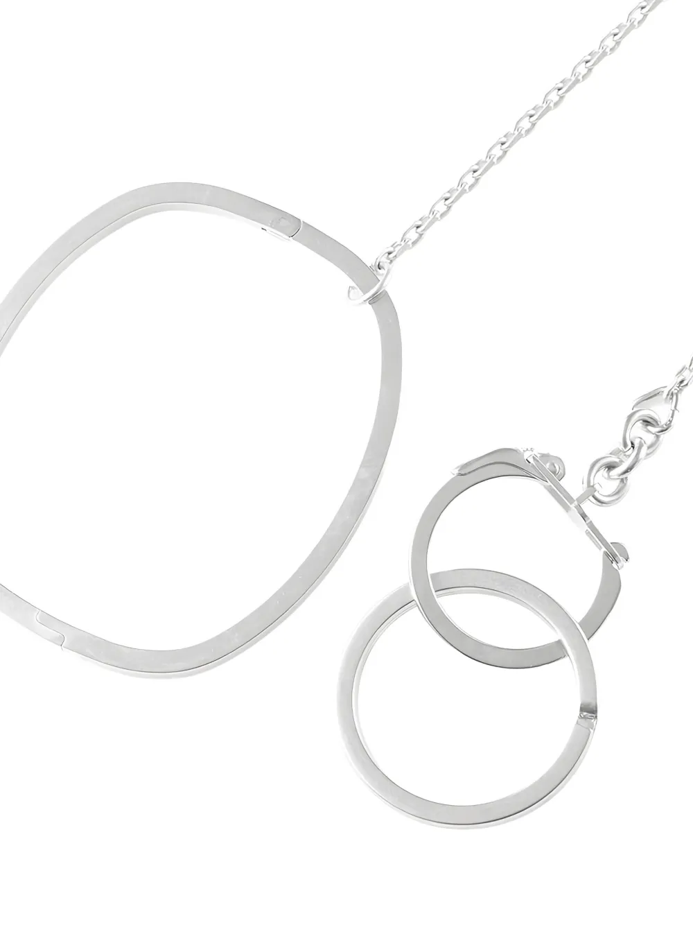 Maison Margiela Zilveren sleutelhanger