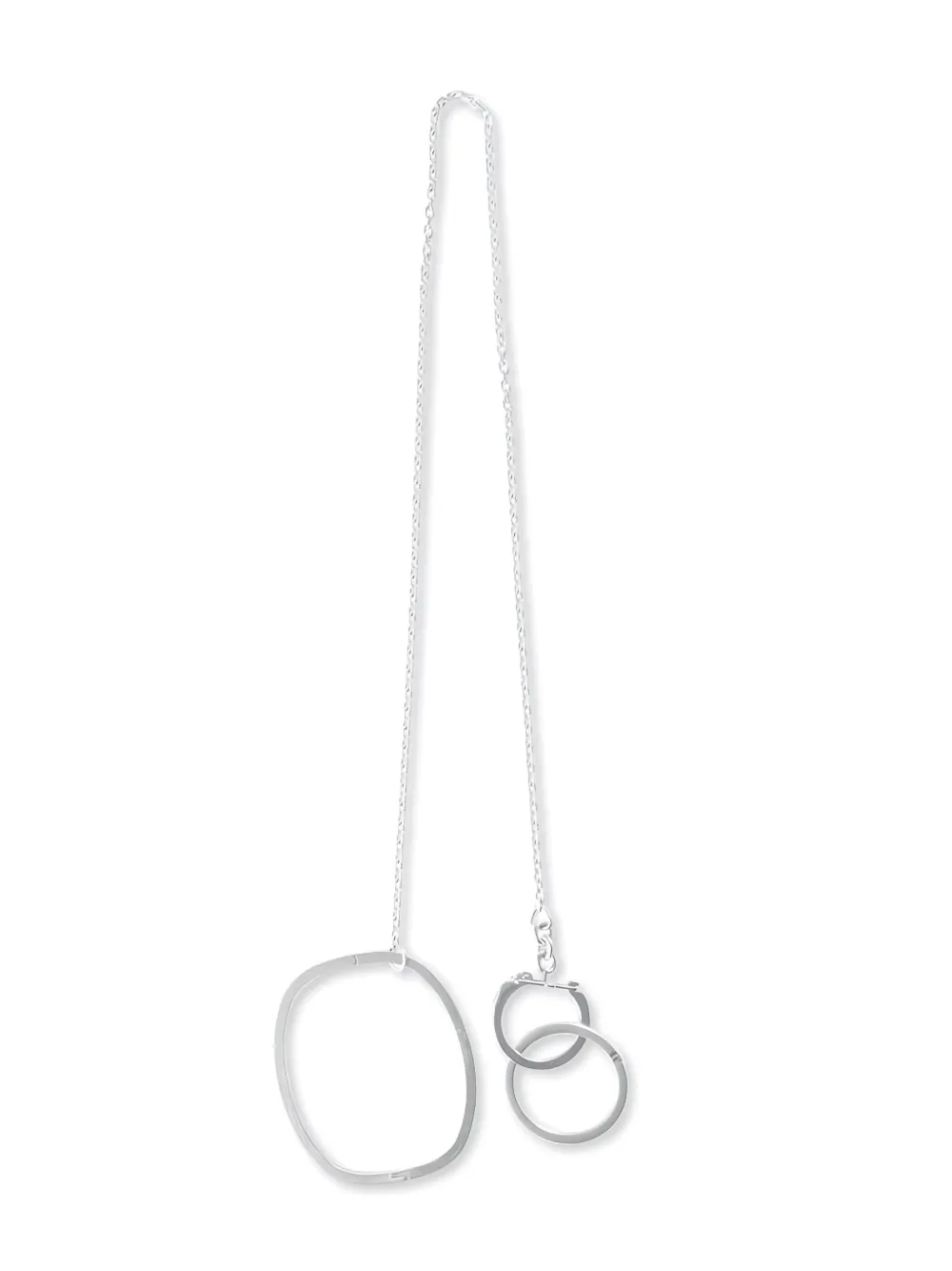 Maison Margiela silver chain keyring - Silber