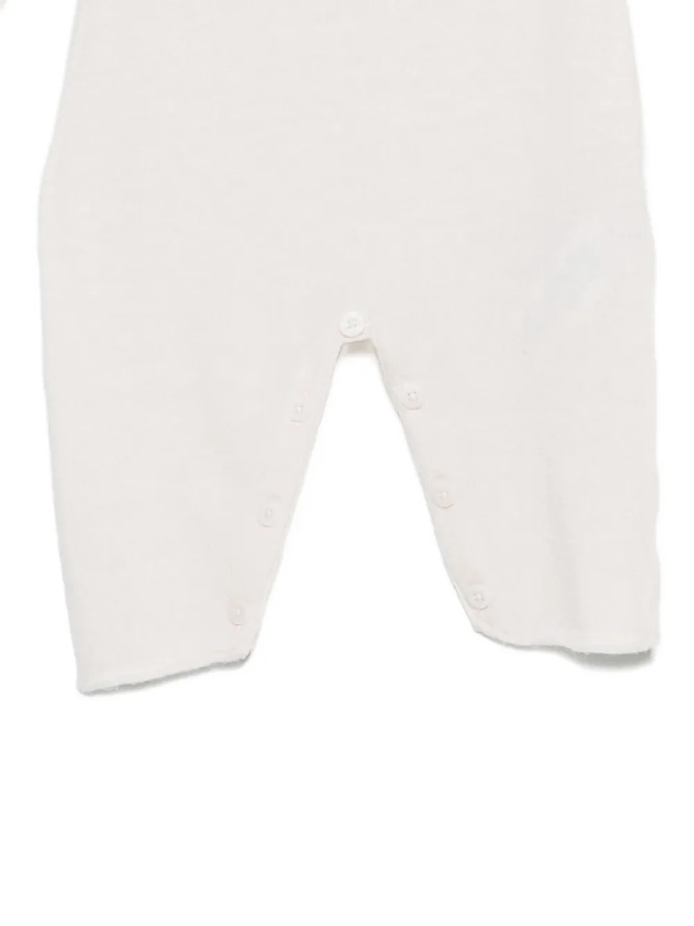 Il Gufo Owl-motif Buttoned Romper In White