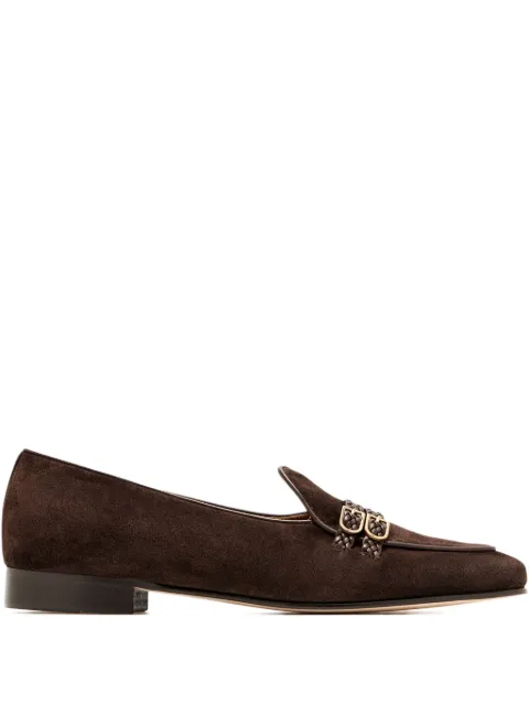 Edhen Milano mocasines con hebilla trenzada