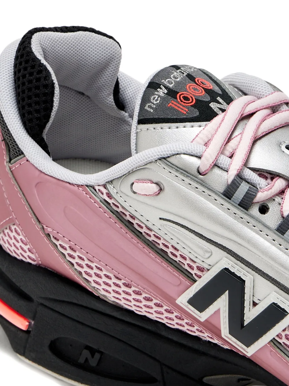 New Balance 1000 Metallic Lace-up Sneakers In Gray