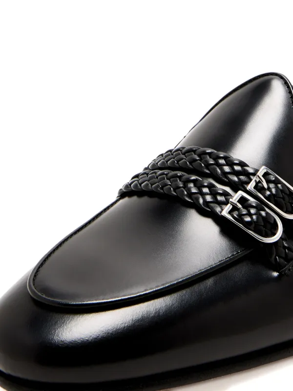 Edhen Milano ウーブン レザーローファー