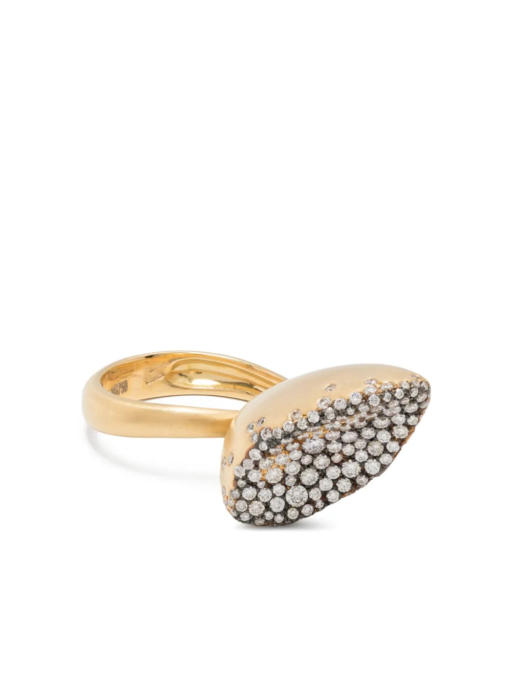 Nada Ghazal Anello in oro giallo 18 carati con diamanti