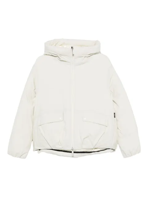 Laminar hooded padded jacket