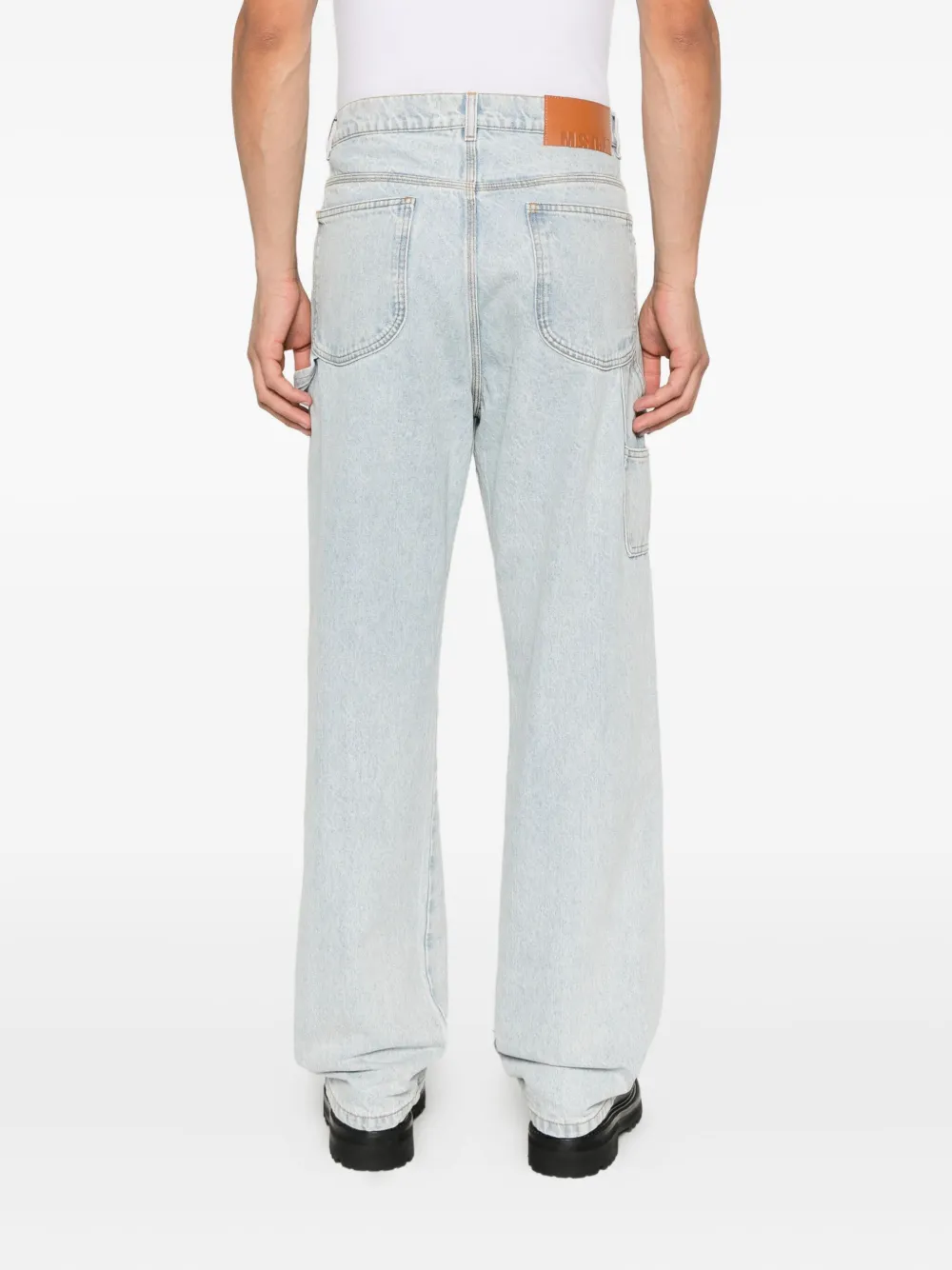MSGM Katoenen straight jeans Blauw