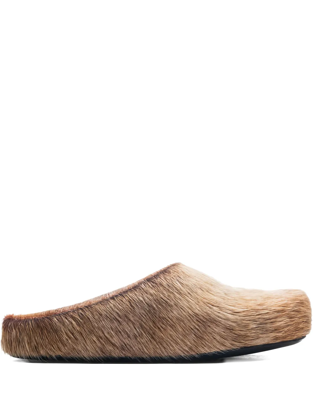 Marni fur-covered slippers Brown