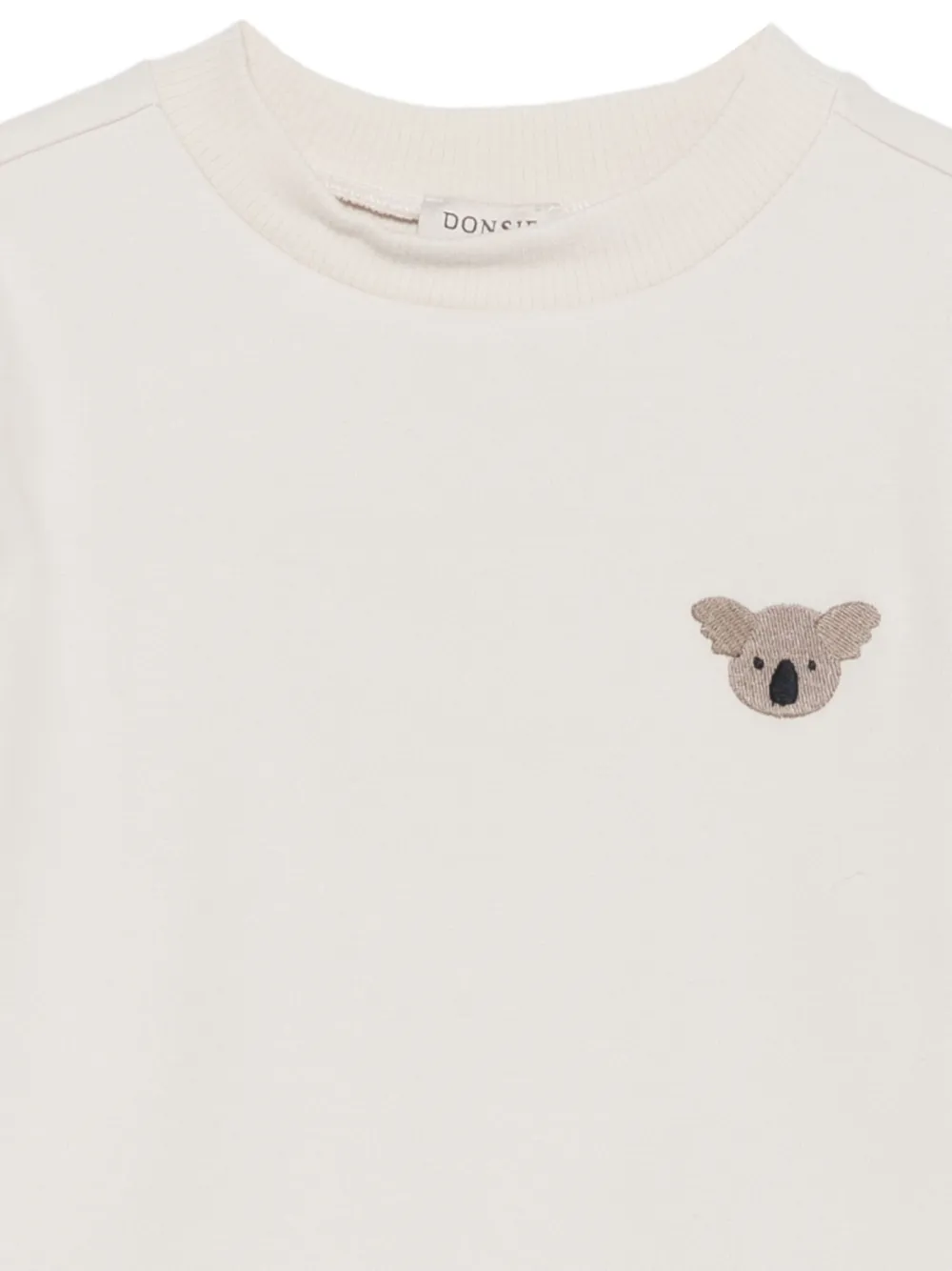Donsje T-shirt met geborduurde koala Beige