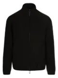 Emporio Armani textured zip-up cardigan - Black