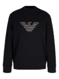 Emporio Armani eagle-emblem sweatshirt - Black