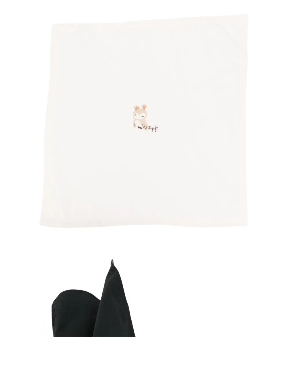 Il Gufo Owl-embroidered Sleep Bag In White