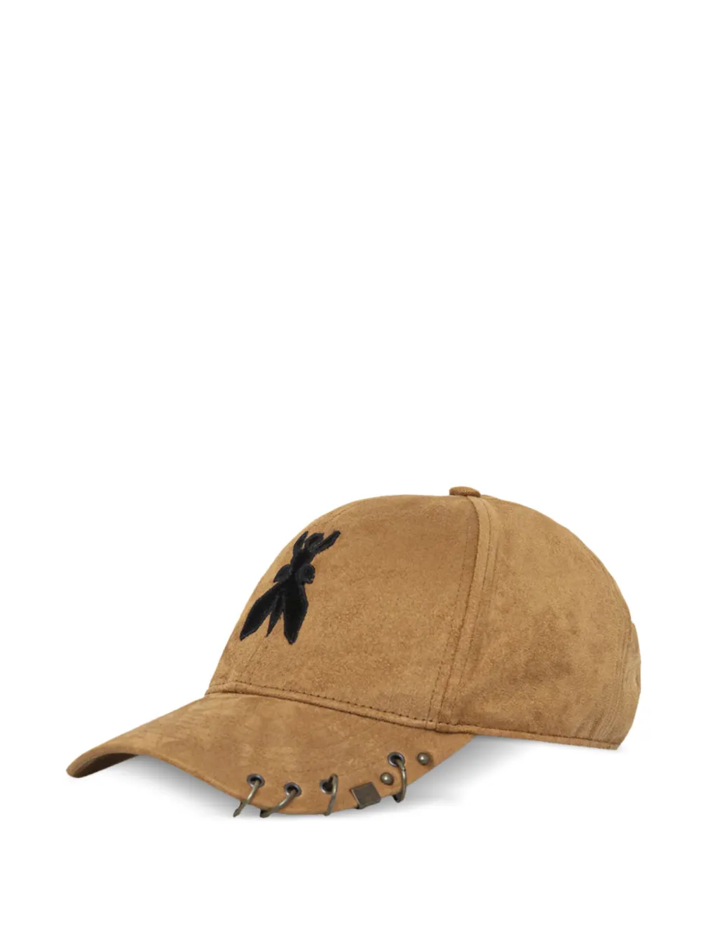 Patrizia Pepe embroidered ring-detail baseball cap | Brown | Image 1