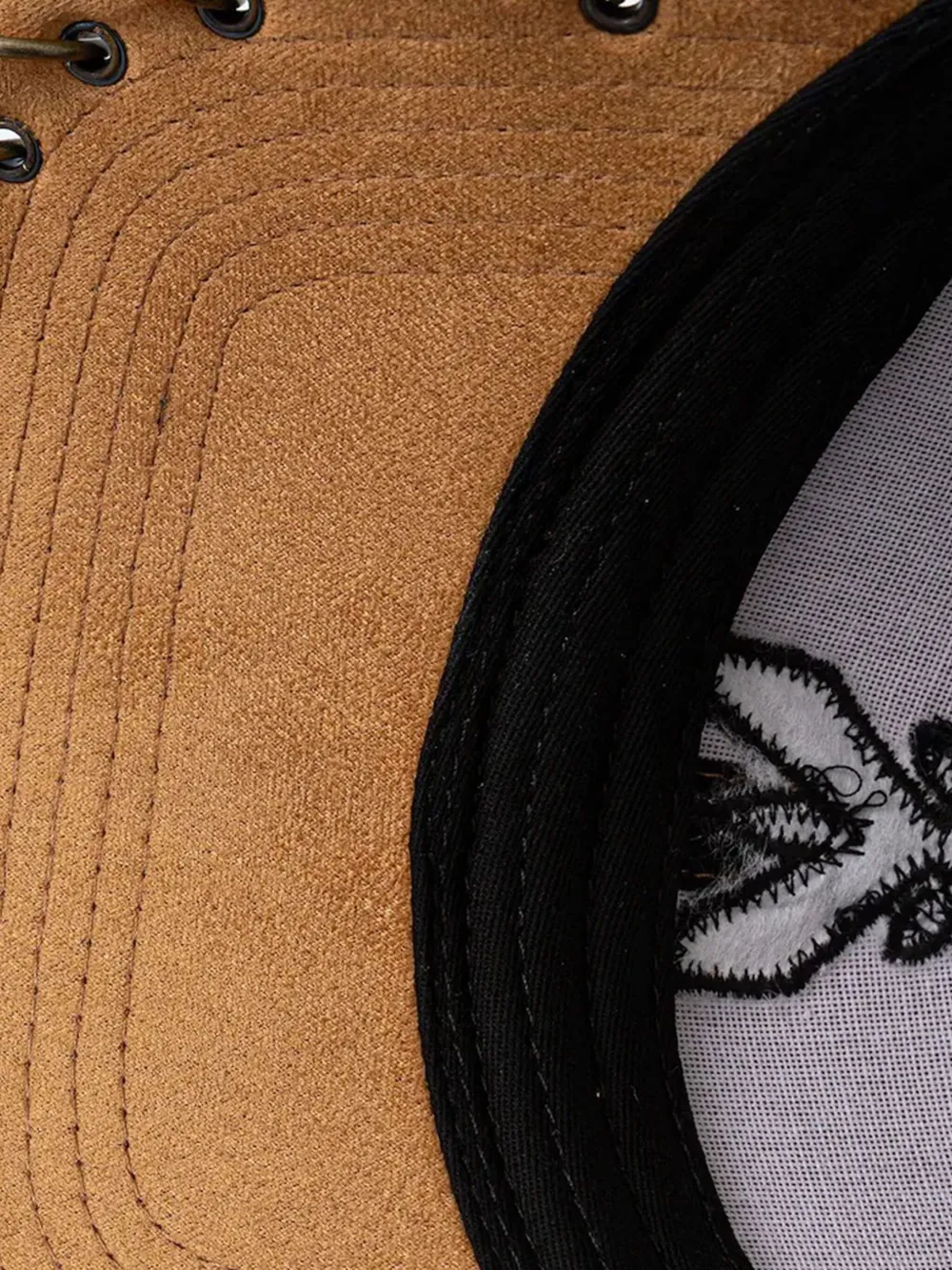Patrizia Pepe Embroidered Ring-detail Baseball Cap In Brown