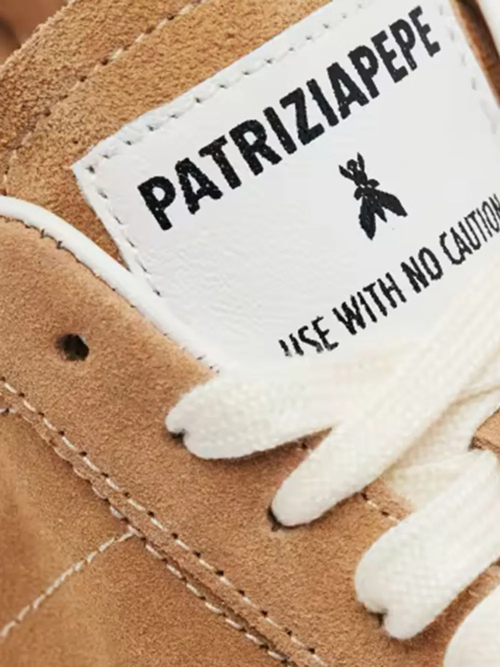 Patrizia Pepe suede-leather sneakers Brown