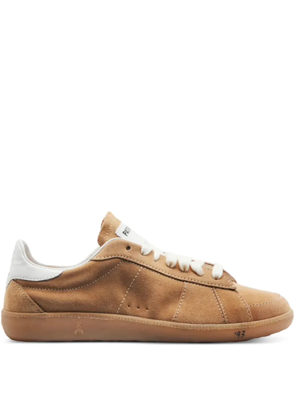 Patrizia Pepe suede-leather sneakers Brown