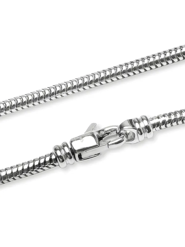 tomwood スネークチェーンネックレス メンズ Tom Wood スネークチェーン ネックレス | グレー | FARFETCH JP