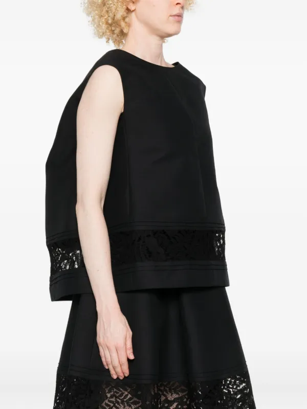 Marni レースインサート ブラウス | ブラック | FARFETCH JP