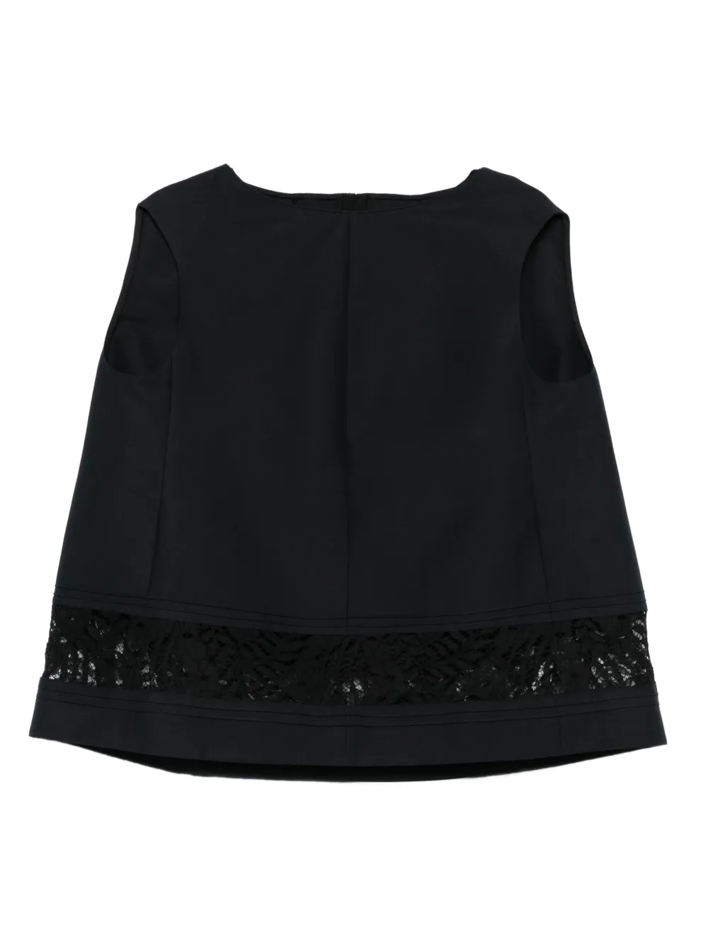 Marni lace-insert sleeveless blouse | Black | Image 1