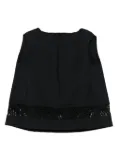 Marni lace-insert sleeveless blouse - Black