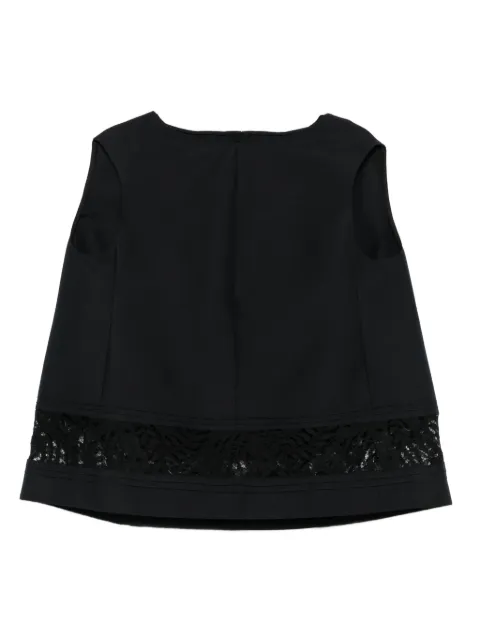 Marni lace-insert sleeveless blouse
