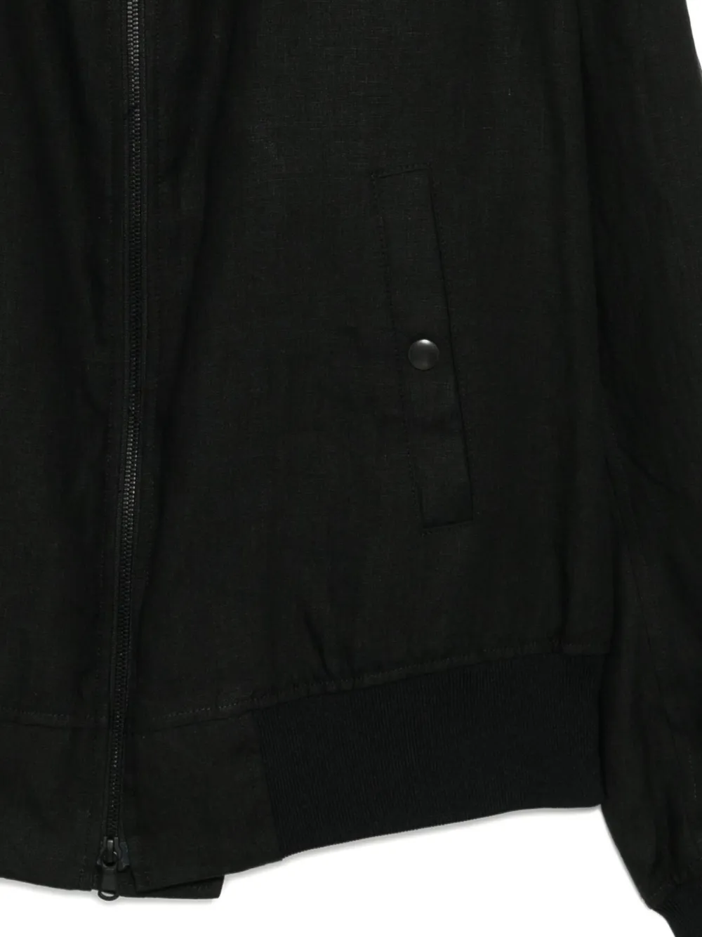 Y's X 120% Lino Linen Jacket In Black