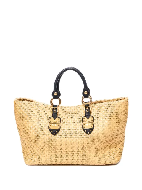 Miu Miu Pre-Owned tote entretejida