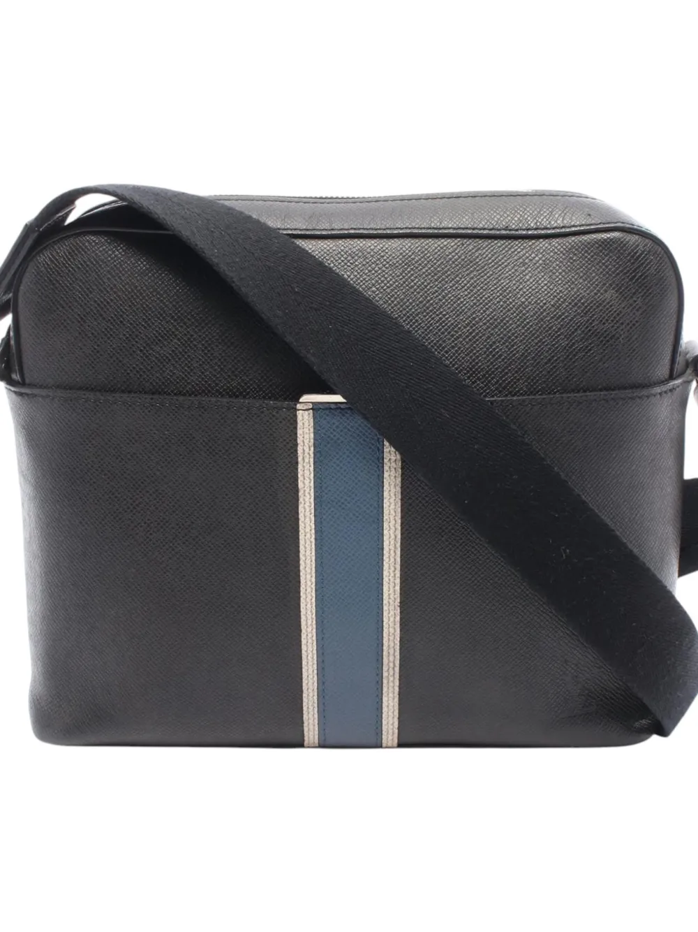 Louis Vuitton Pre-Owned 2017 Taiga Striped Anton Messenger PM Louis Vuitton Pre-Owned 2017 Taiga Striped Anton Messenger PM