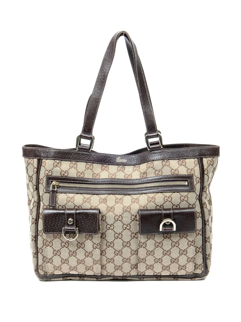 Gucci Pre-Owned Shopper mit Monogrammmuster - Nude