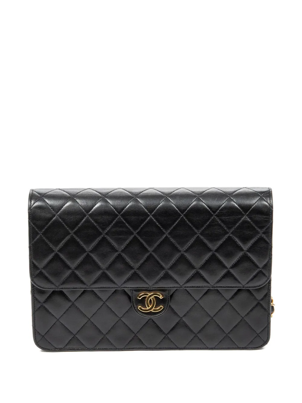 CHANEL Pre-Owned Schultertasche mit CC-Logo - Schwarz