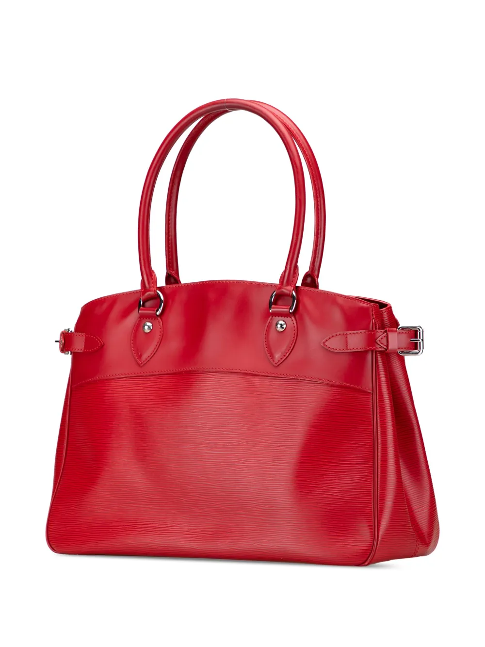 Pre-owned Louis Vuitton 2006 Epi Passy Gm Handbag In Red
