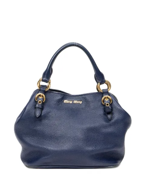 Miu Miu Pre-Owned tote de piel