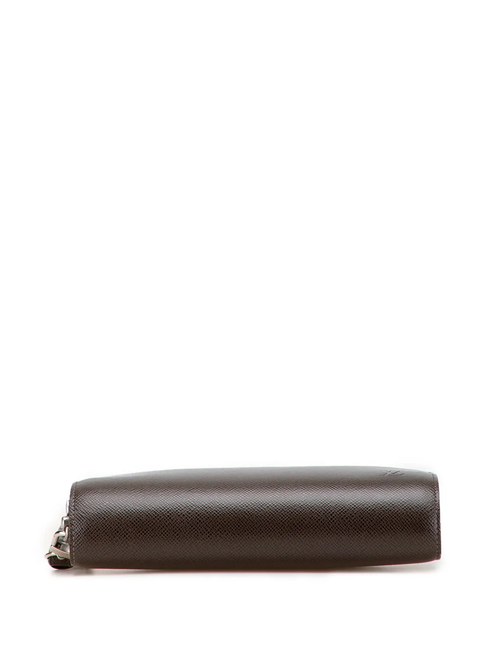 Pre-owned Louis Vuitton 2004 Taiga Pochette Baikal Clutch Bag In Brown