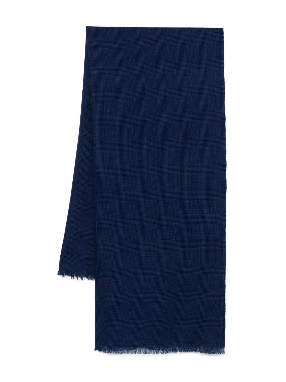 TOM FORD Prince of Wales-check scarf | Blue | Image 1