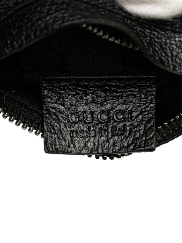 GUCCI GGキャンバス ダブル ポケット ベルトバッグ キャンバスボディ Gucci Pre-Owned 2000-2015 GGキャンバス ダブル ポケット