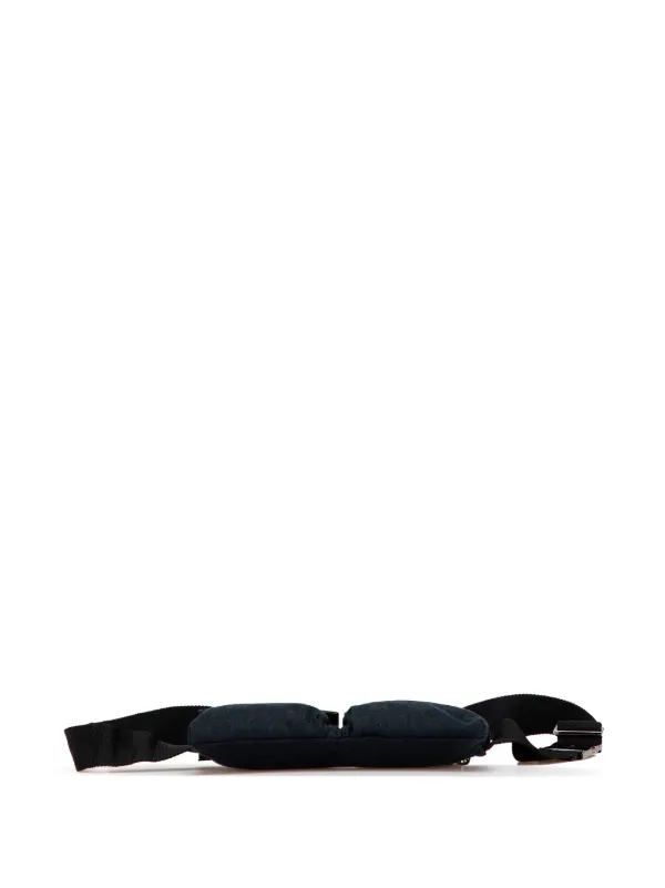 GUCCI GGキャンバス ダブル ポケット ベルトバッグ キャンバスボディ Gucci Pre-Owned 2000-2015 GGキャンバス ダブル ポケット
