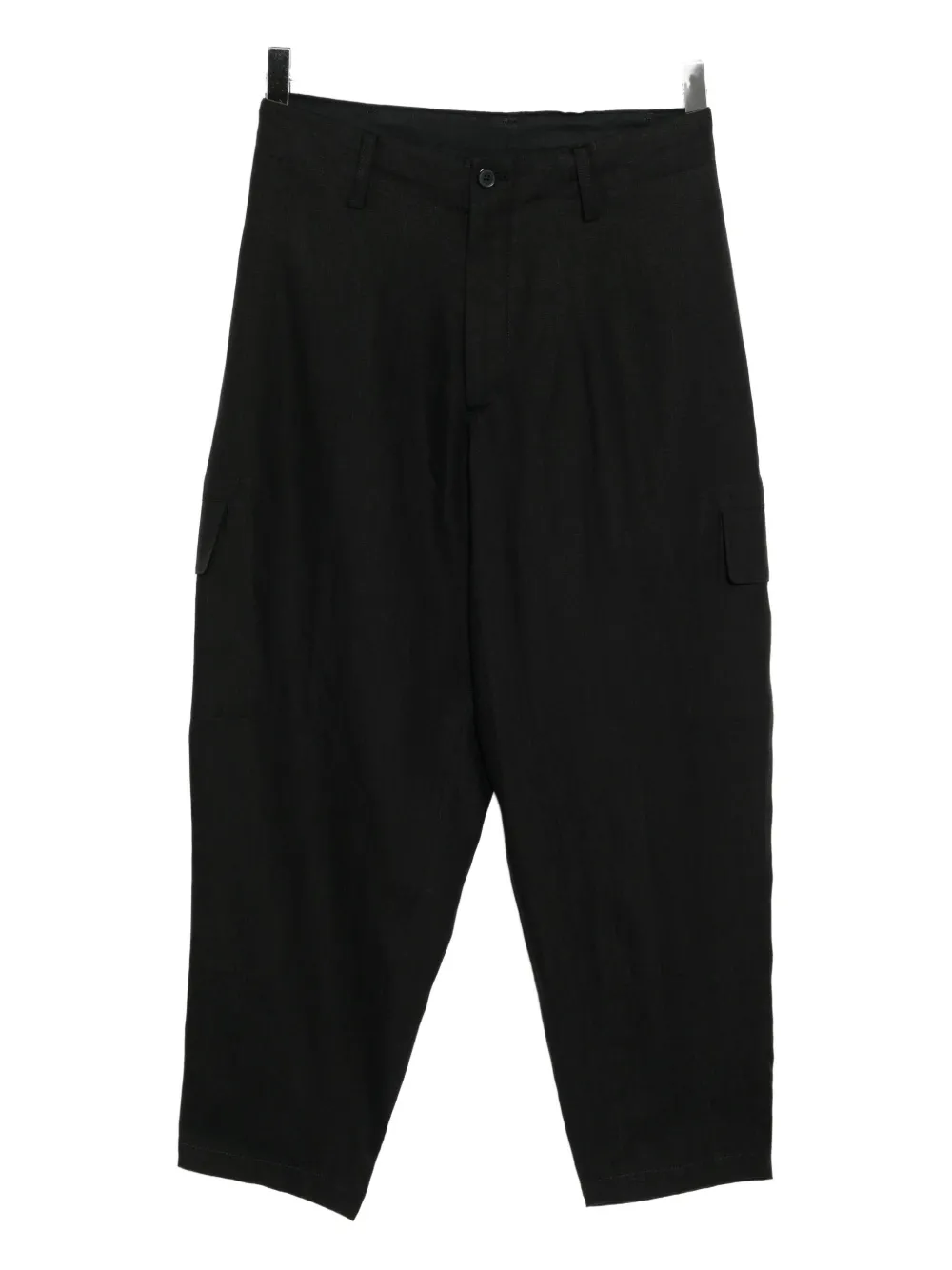 Y's Y's For Men x 120% Lino linen side tuck pants | Black | Image 1
