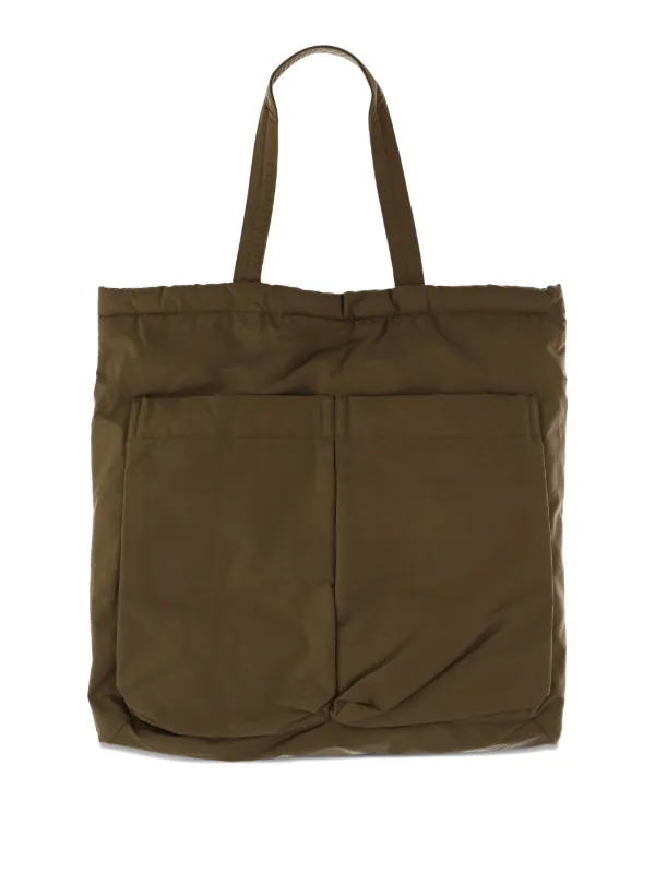 ASPESI Pocket Tote Bag in Green