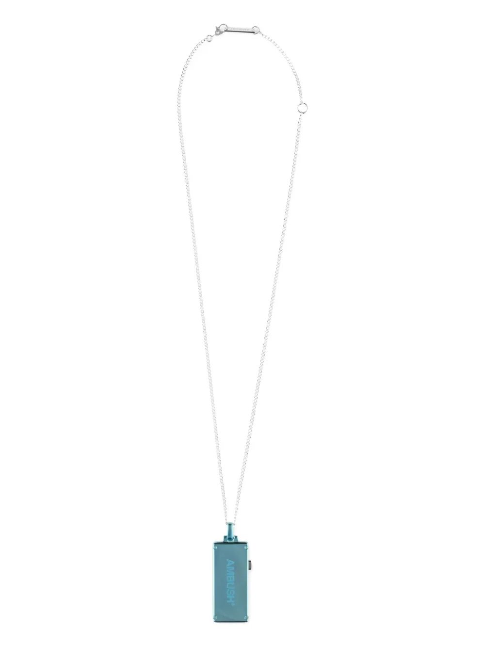 AMBUSH USB rectangle necklace | Blue | Image 1