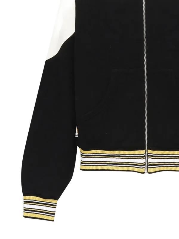 PDF colour-block zip-up Hoodie Black FARFETCH PH