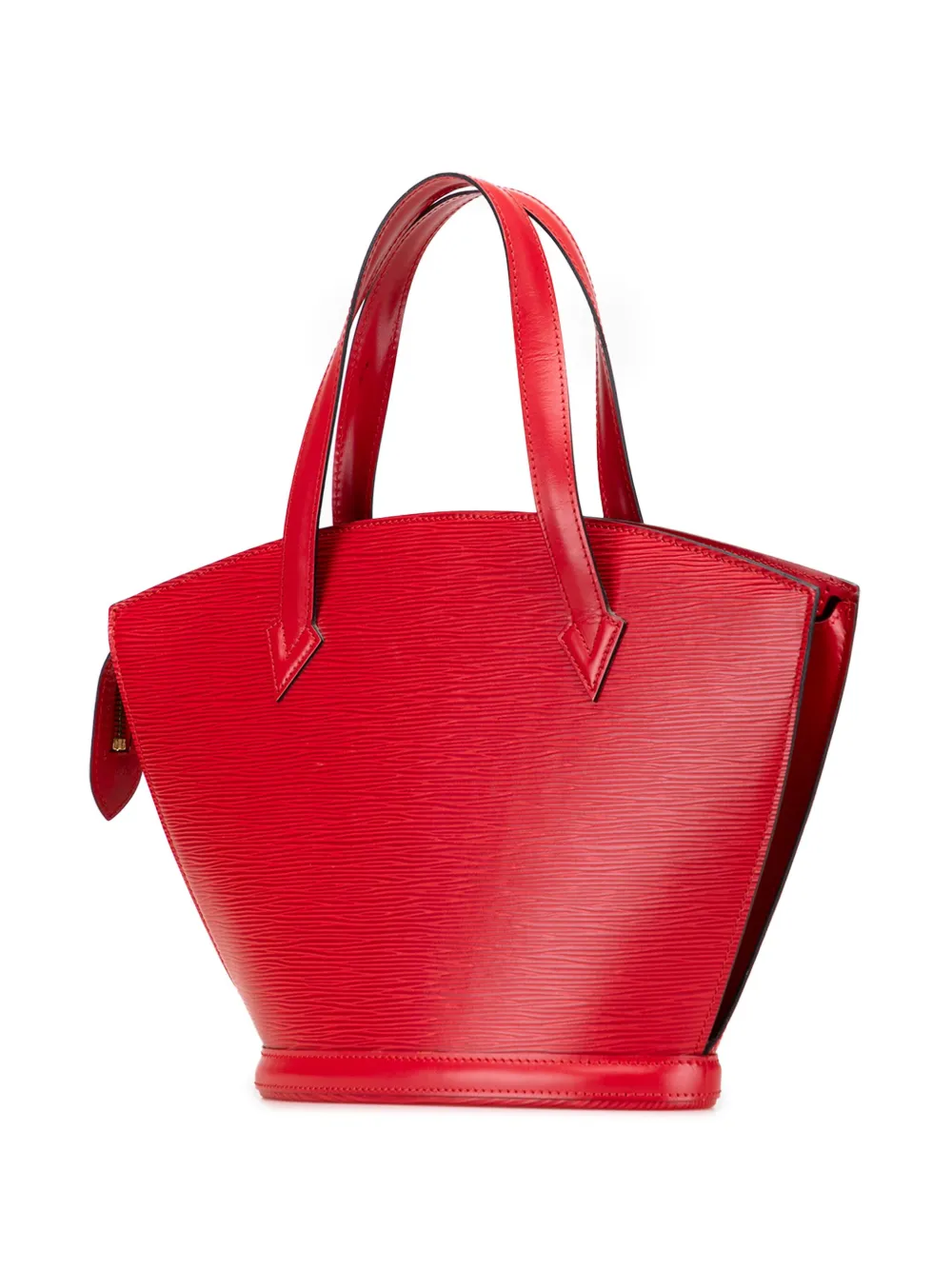 Pre-owned Louis Vuitton 1995 Epi Saint Jacques Pm Short Strap Handbag In Red
