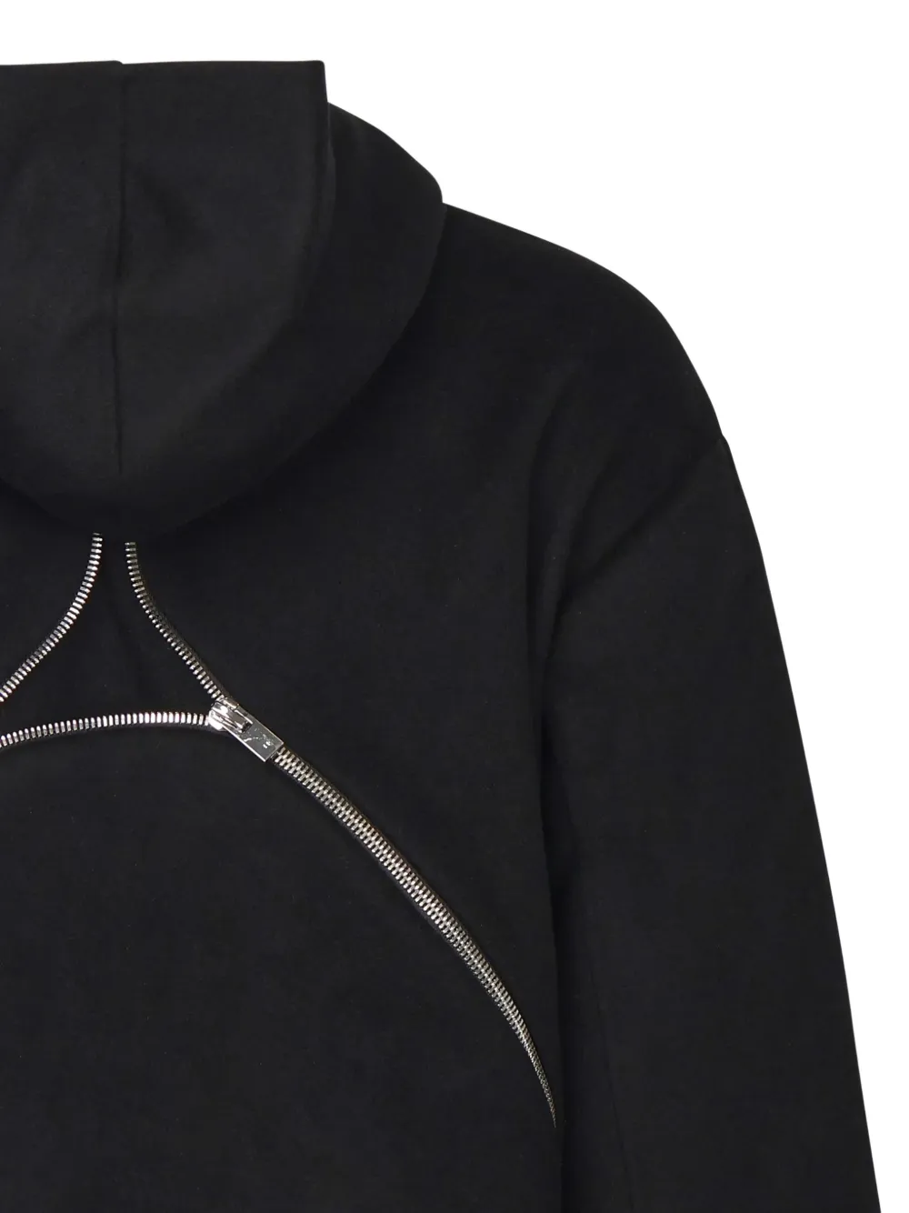 Heliot Emil Lasing Zip-up Hooded Jacket In Black