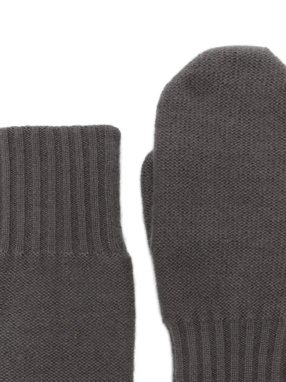 Liska Handschoenen met geribbelde afwerking Grijs