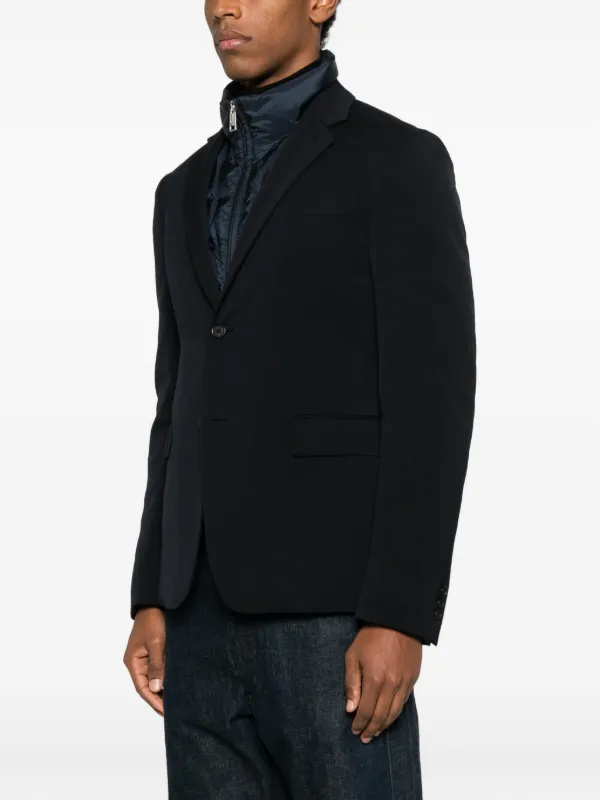 Prada Linea Rossa zip-up Padded Blazer | Blue | FARFETCH