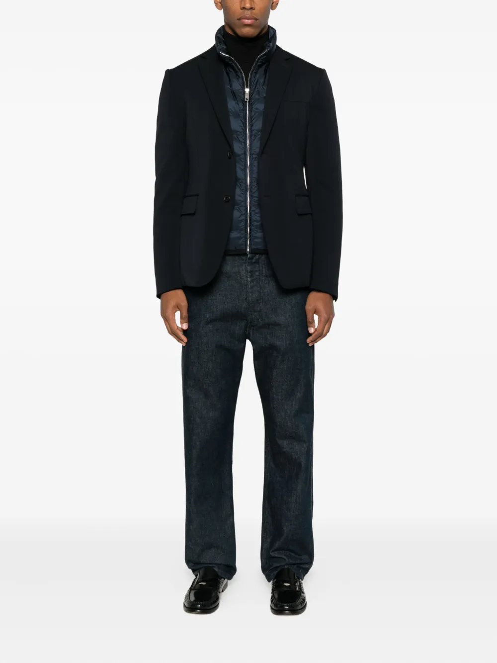 Prada Linea Rossa zip-up padded blazer | blå | Image 1