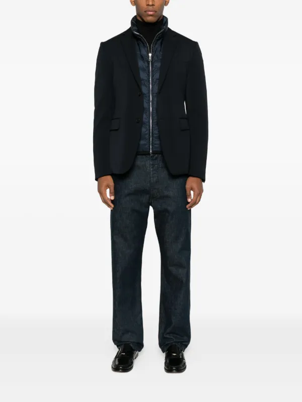 Prada Linea Rossa zip-up Padded Blazer | Blue | FARFETCH