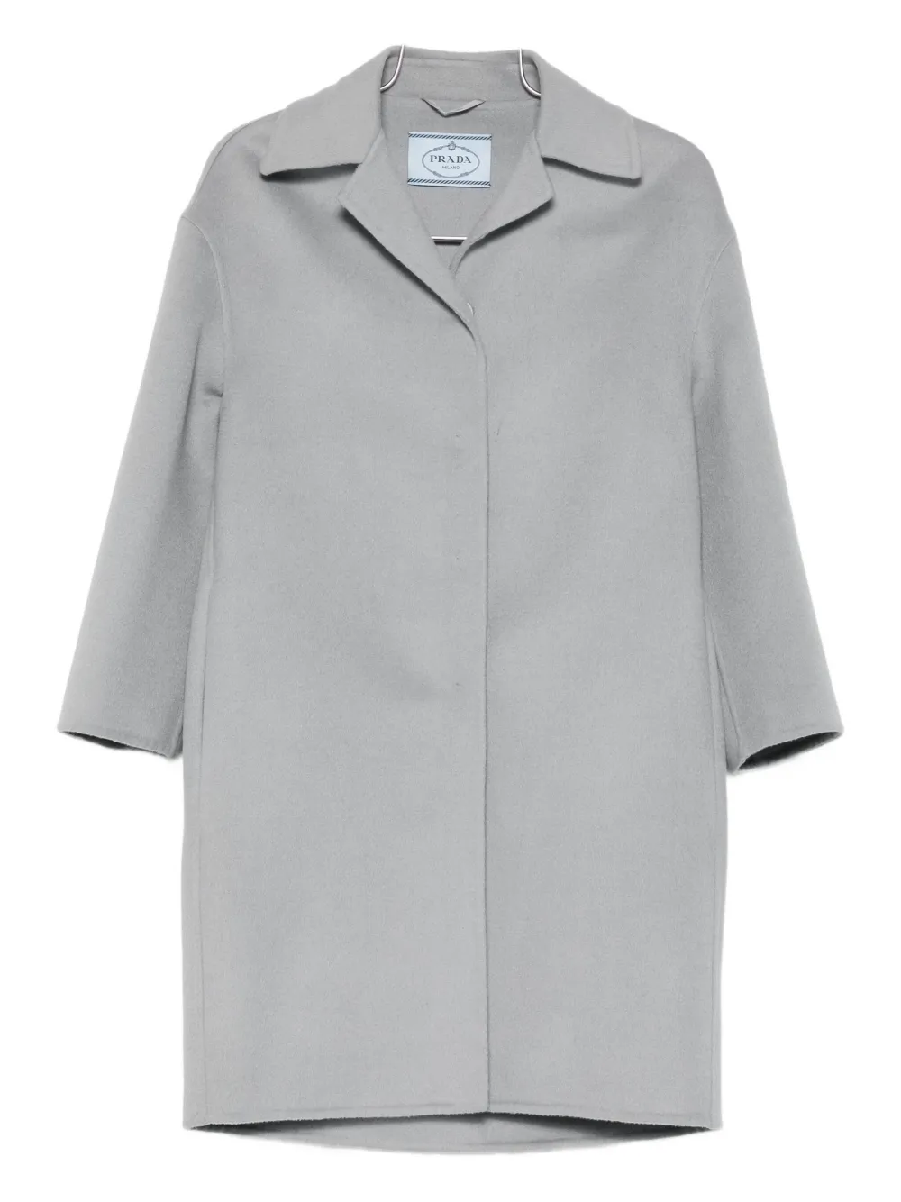 Prada single-breasted coat | gris | Image 1