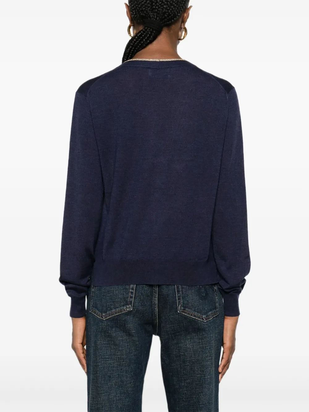 Prada Vest met V-hals Zwart