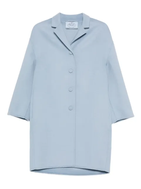 Prada button-fastening collared coat