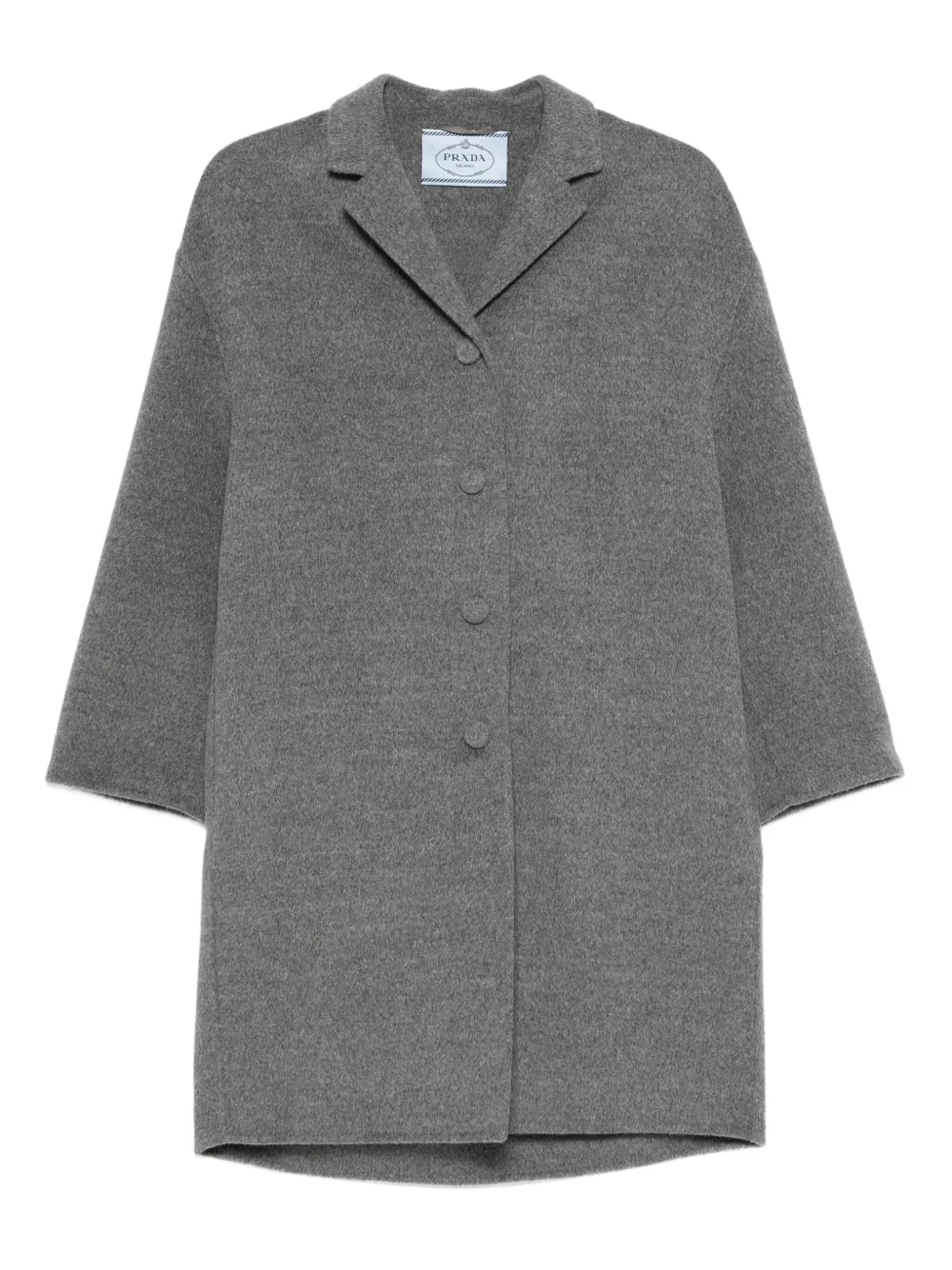 Prada cropped-sleeve coat | Grey | Image 1